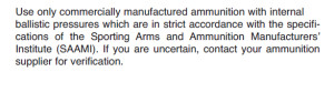Excerpt from S & W Bodyguard .380 owner's manual